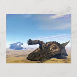 Cartão Postal Morto de dinossauros Einiossauro