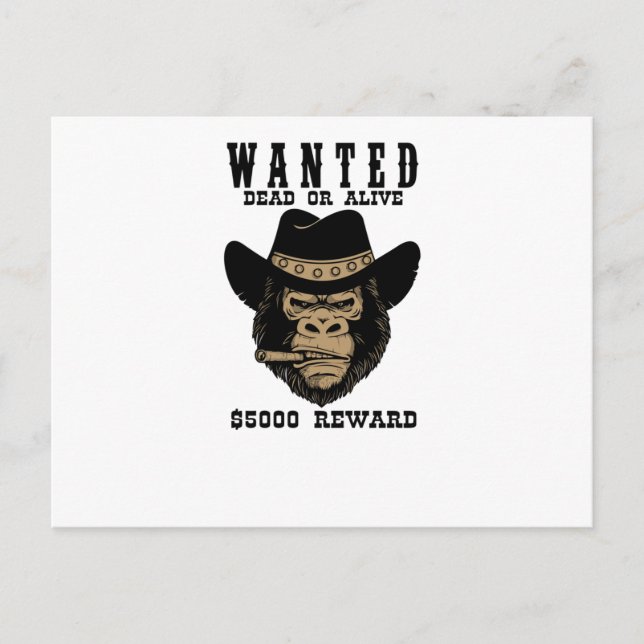 Cartão Postal Morto ou Vivo Procurado (Frente)