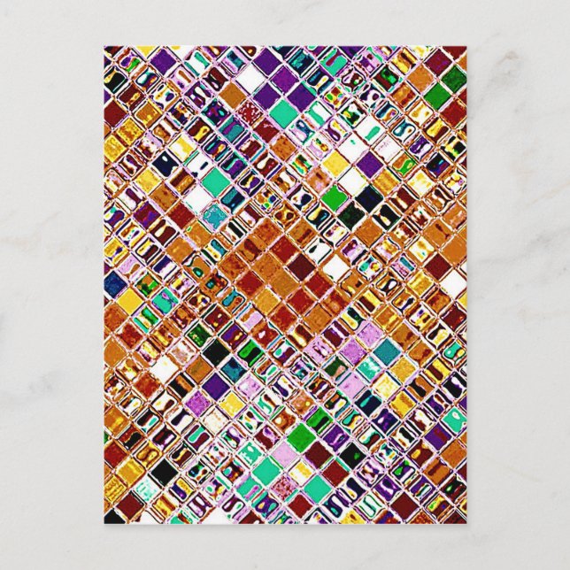 Cartão Postal Mosaico Criado (Frente)