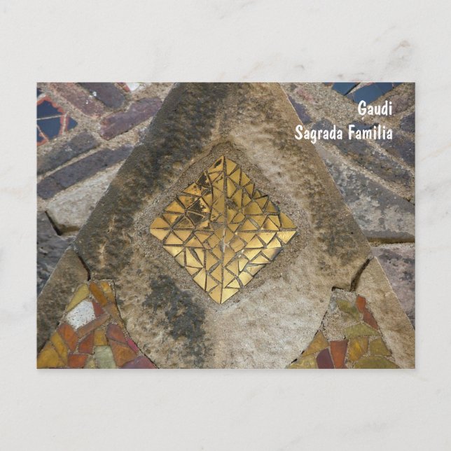 Cartão Postal Mosaico da Sagrada Família (Frente)