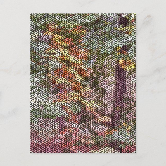 CARTÃO POSTAL MOSAICO DE ÁRVORE (Frente)