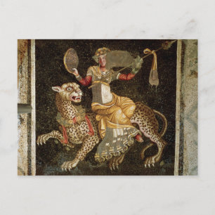 Cartão Postal Mosaico de Dionysus montando um Leopard c.180 AD