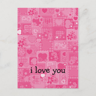Cartão Postal Mosaico do Coração