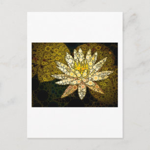 Cartão Postal Mosaico do ouro Lotus