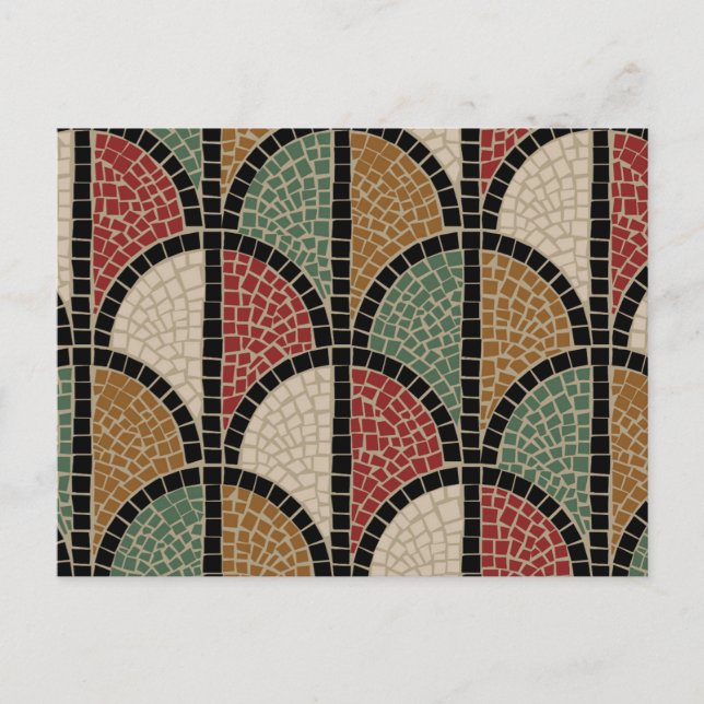 Cartão Postal Mosaico romano (Pompeia) (Frente)