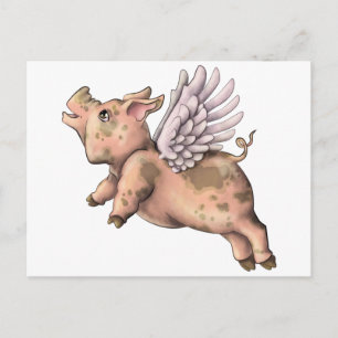 Cartão Postal Mosca de Suínos