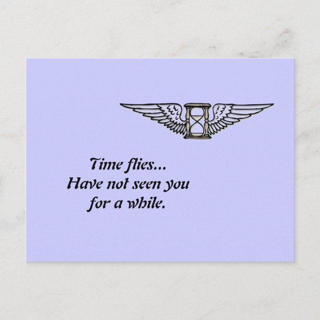 Cartão Postal Moscas de Tempo (Frente)