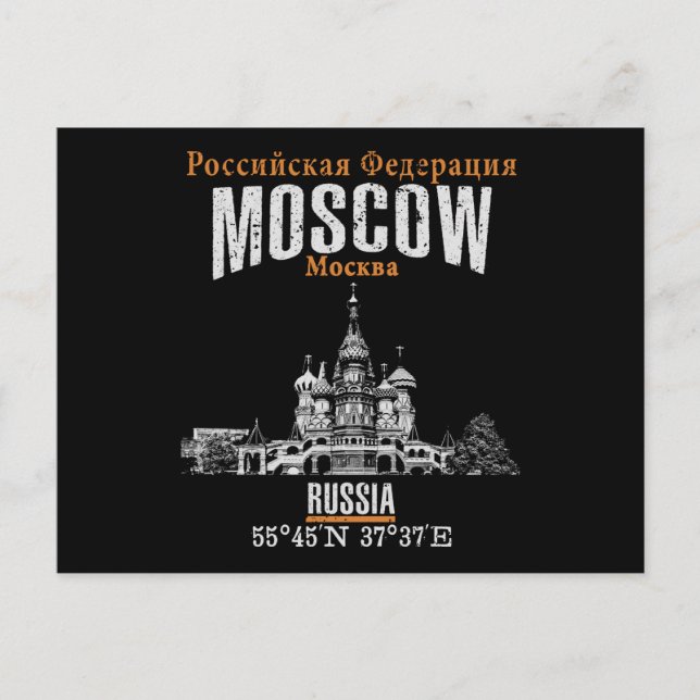 Cartão Postal Moscou (Frente)
