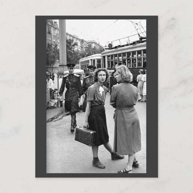 Cartão Postal Moscou em médio. placa de posto de 50 (Frente)