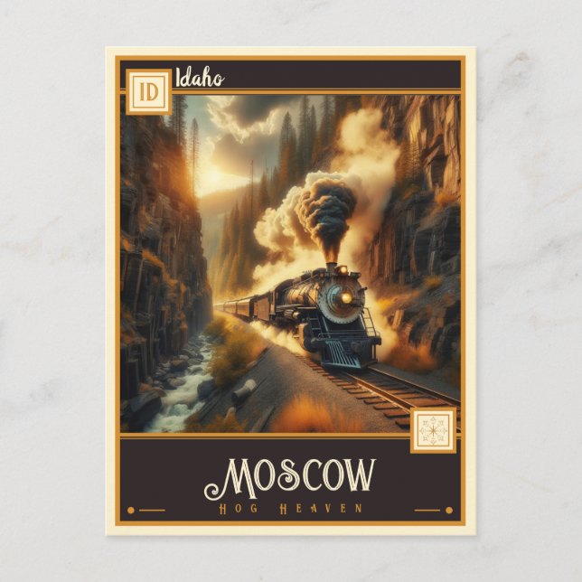 Cartão Postal Moscou, Idaho | Vintage (Frente)