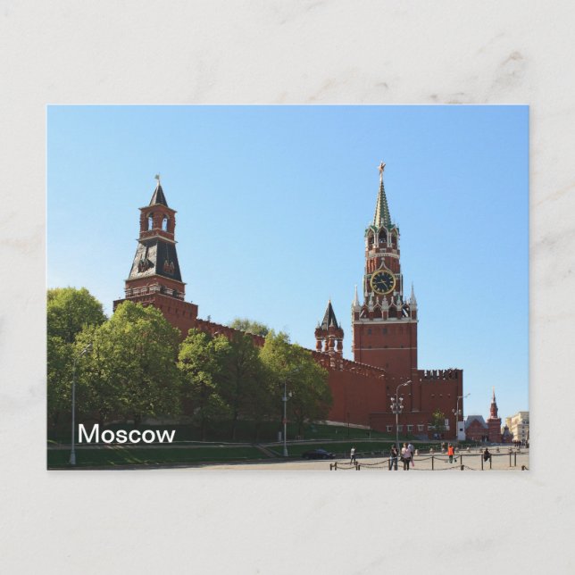 Cartão Postal Moscou Kremlin (Frente)