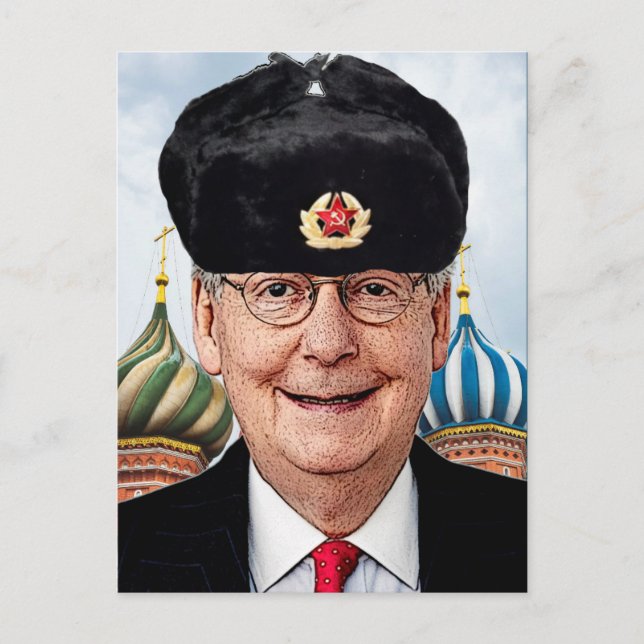 Cartão Postal Moscou Mitch McConnell (Frente)