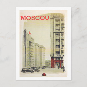 Cartão Postal Moscou, Rússia, centro da cidade, edifícios, col