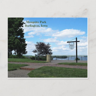 Cartão Postal Mosquito Park, Burlington, Iowa