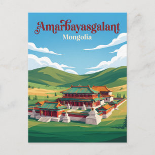 Cartão Postal Mosteiro Amarbayasgalant Mongólia