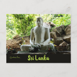 Cartão Postal mosteiro budista de Mahamevnawa, Sri Lanka