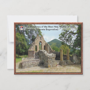 Cartão Postal Mosteiro da Santíssima Mãe de Deus