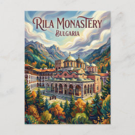 Cartão Postal Mosteiro de Rila Bulgária