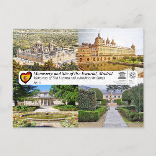 Cartão Postal Mosteiro de São Lourenço e edifícios subsidiários