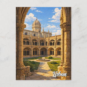 Cartão Postal Mosteiro dos Jerónimos Lisboa Portugal