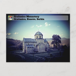 Cartão Postal MOSTEIROS DA SÉRVIA - Mosteiro de Gračanica