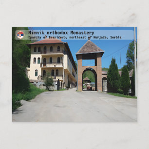 Cartão Postal MOSTEIROS SÉRVIOS - Mosteiro ortodoxo de Nimnik 4