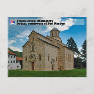 Cartão Postal MOSTEIROS SÉRVIOS - Mosteiro Visoki Dečani