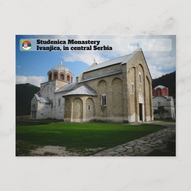 Cartão Postal MOSTEIROS SÉRVOS - Mosteiro de Studenica (Frente)
