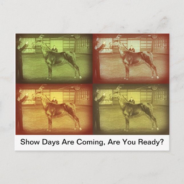 Cartão Postal Mostrar Dias (Frente)