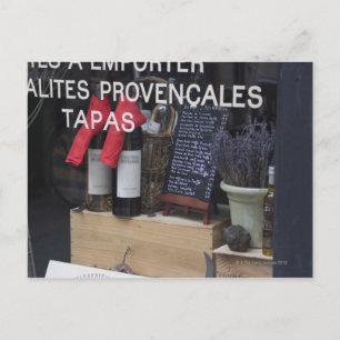 Cartão Postal Mostrar janela e vinho