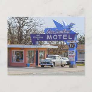 Cartão Postal Motel Blue Swallow, Tucumcari, Novo México