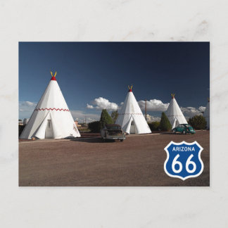 Cartão Postal Motel da aldeia Wigwam, Rota 66 Holbrook, Arizona