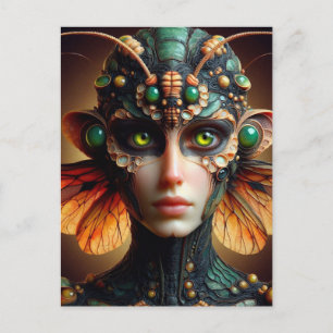 Cartão Postal Moth Person Scifi