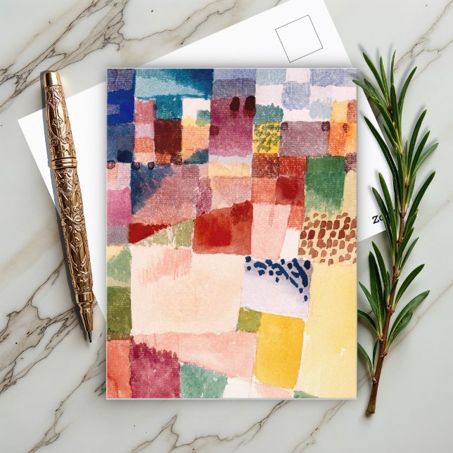 Cartão Postal Motif da pintura de Hammamet (1914) por Paul Klee (Criador carregado)