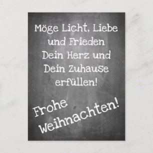 Cartão Postal Motif natalino em estilo chalkboard - Carro postal