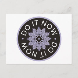 Cartão Postal Motivação 3 aspas de palavras ~Faça agora~