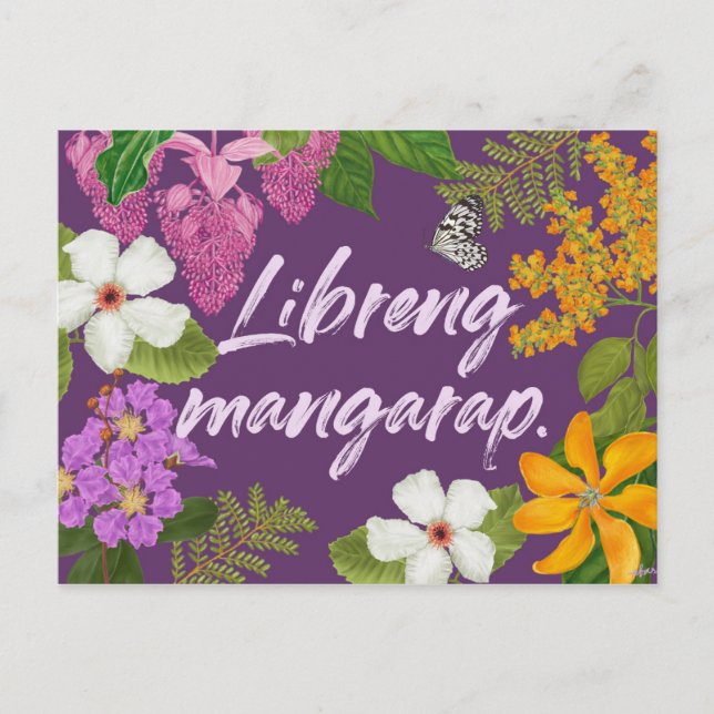 Cartão Postal Motivação Filipina de Libreng Mangarap (Frente)