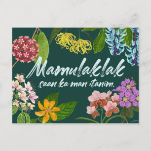 Cartão Postal Motivação Filipina "Mamulaklak"