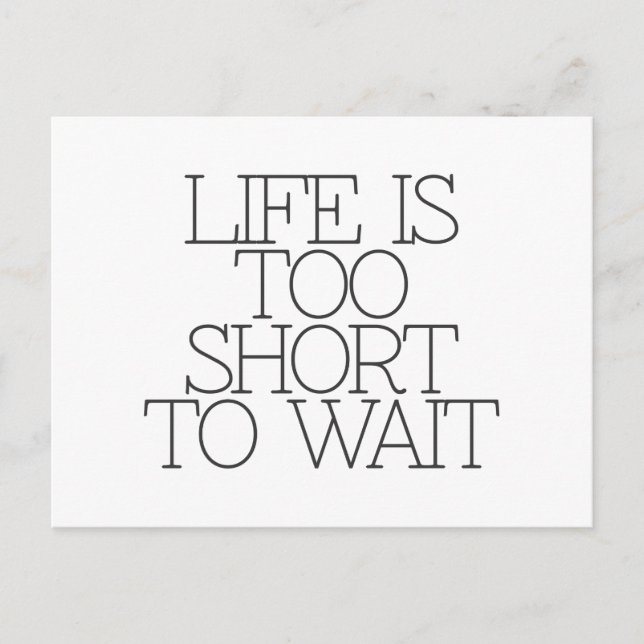 Cartão Postal Motivação, inspiração, palavras da sabedoria. (Frente)