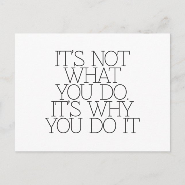 Cartão Postal Motivação, inspiração, palavras de sabedoria. cita (Frente)