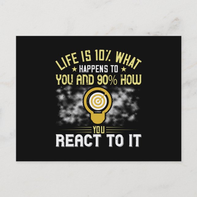 Cartão Postal Motivação - Não Se Você For Atacado (Frente)