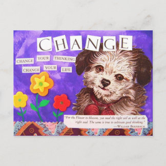 Cartão Postal Motivação Pensada - Vintage