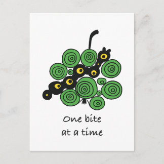 Cartão Postal Motivational Postcard "One bite at a time"