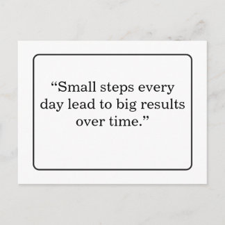 Cartão Postal Motivational Quote Postcard