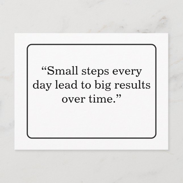 Cartão Postal Motivational Quote Postcard (Frente)