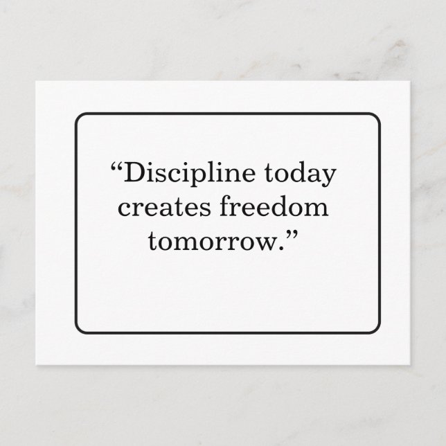 Cartão Postal Motivational Quote Postcard (Frente)