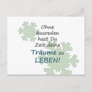 Cartão Postal Motivationskarte mit tollen Spruch