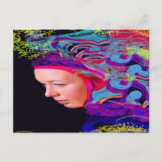 Cartão Postal Motivos da sua mente (Frente)