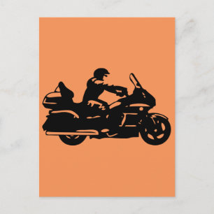 Cartão Postal moto-dourado