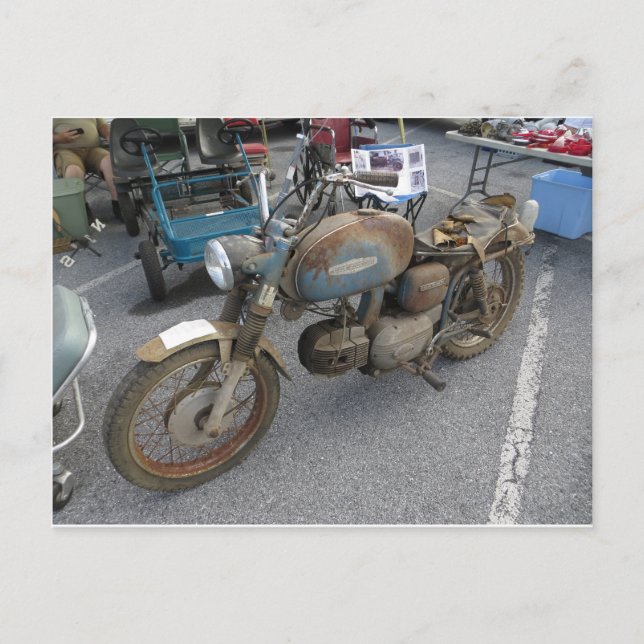 Cartão Postal Moto enferrujada (Frente)
